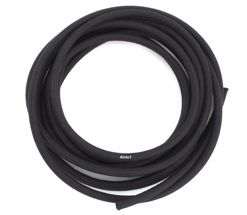 Black Cloth Wrapped 3/16" Fuel Line - 10' Feet
